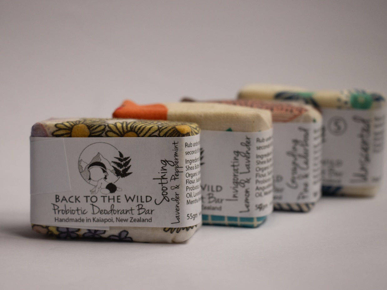 zero waste probiotic deodorant bars nz organic