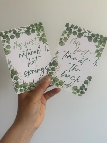 Outdoor Baby Milestone Cards