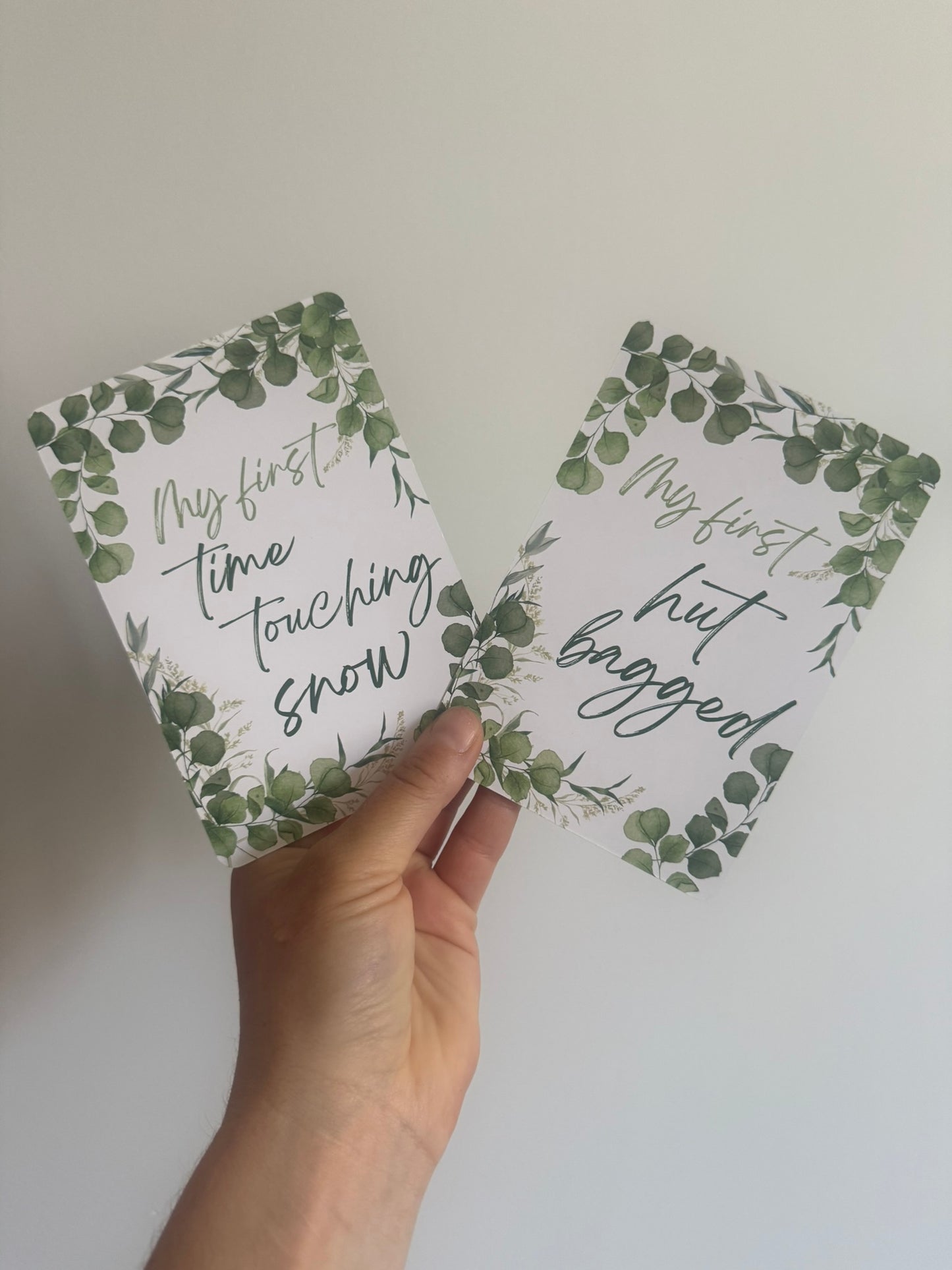 Outdoor Baby Milestone Cards