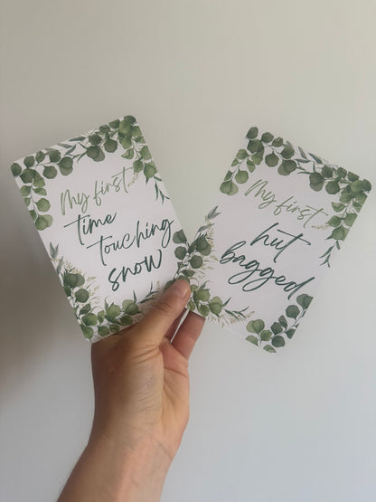 Outdoor Baby Milestone Cards