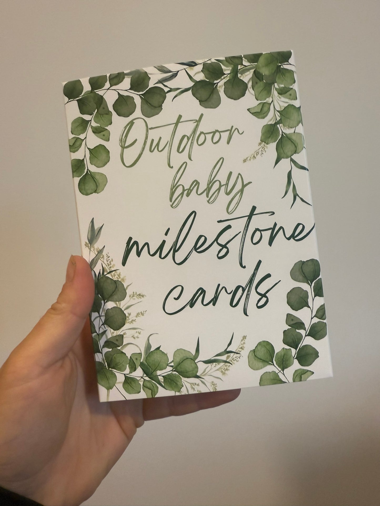 milestone card set for baby shower gift