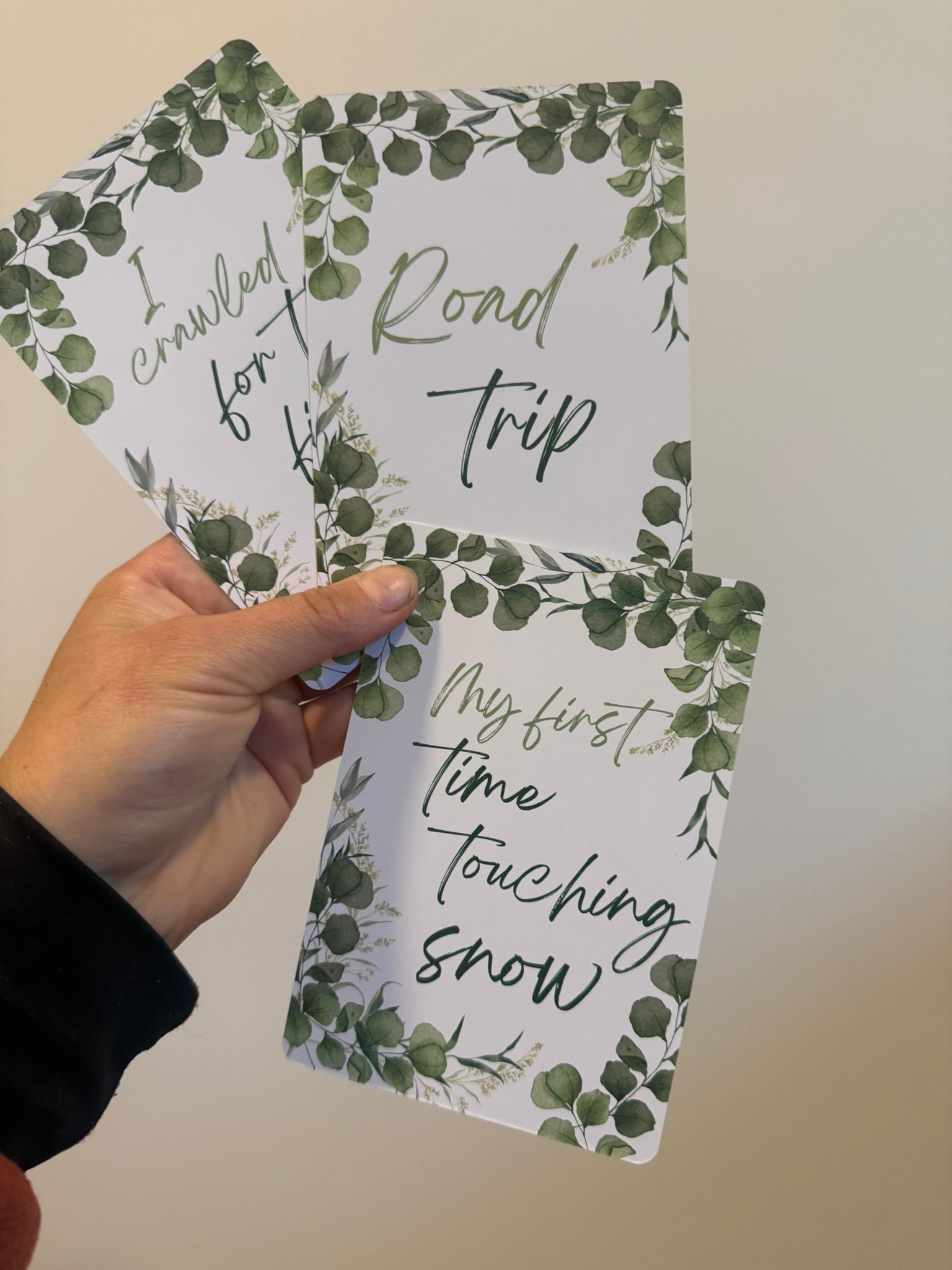 milestone cards for outdoor families